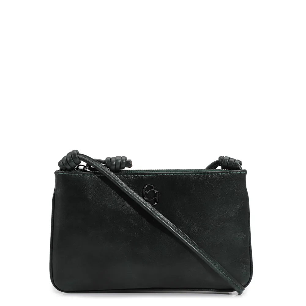 Bolsa Transversal Couro Verde