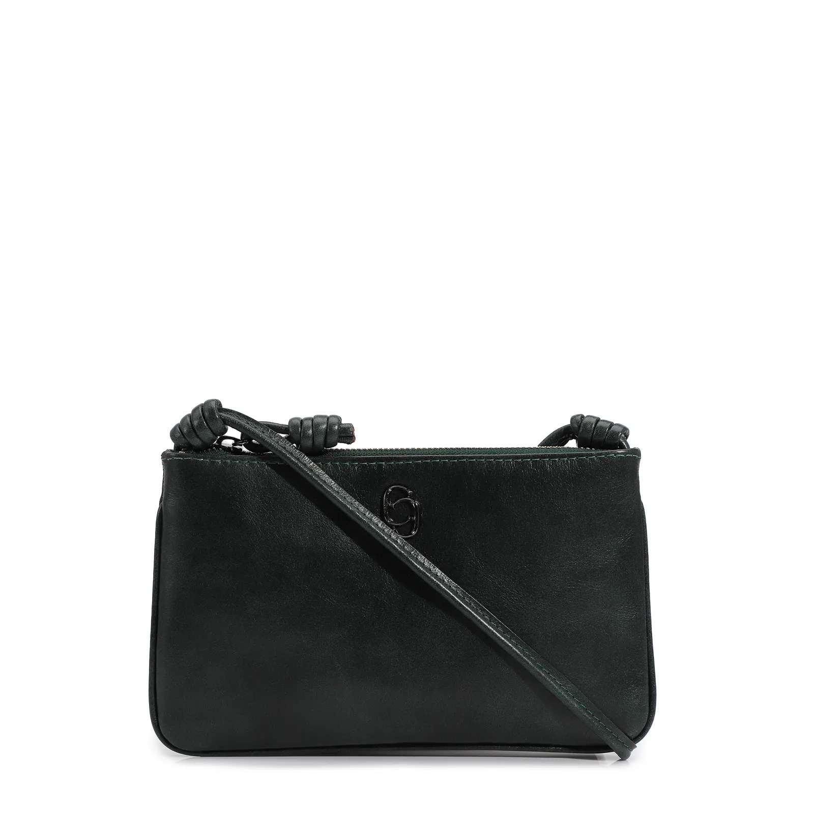 Bolsa Transversal Couro Verde