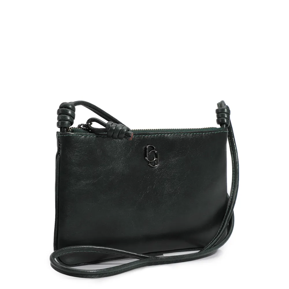 Bolsa Transversal Couro Verde - imagem 2