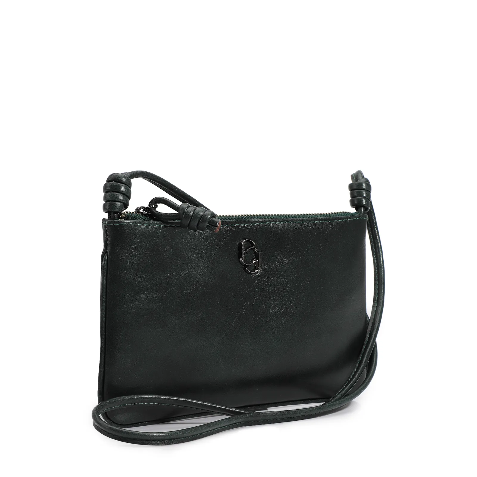 Bolsa Transversal Couro Verde