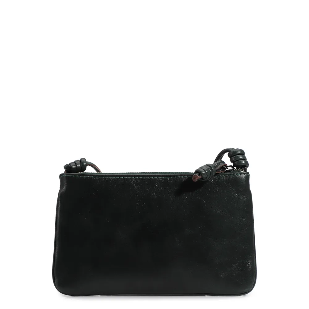 Bolsa Transversal Couro Verde - imagem 3