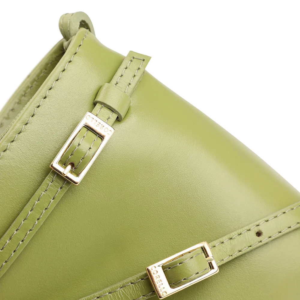 Bolsa Transversal Couro Verde - imagem 5