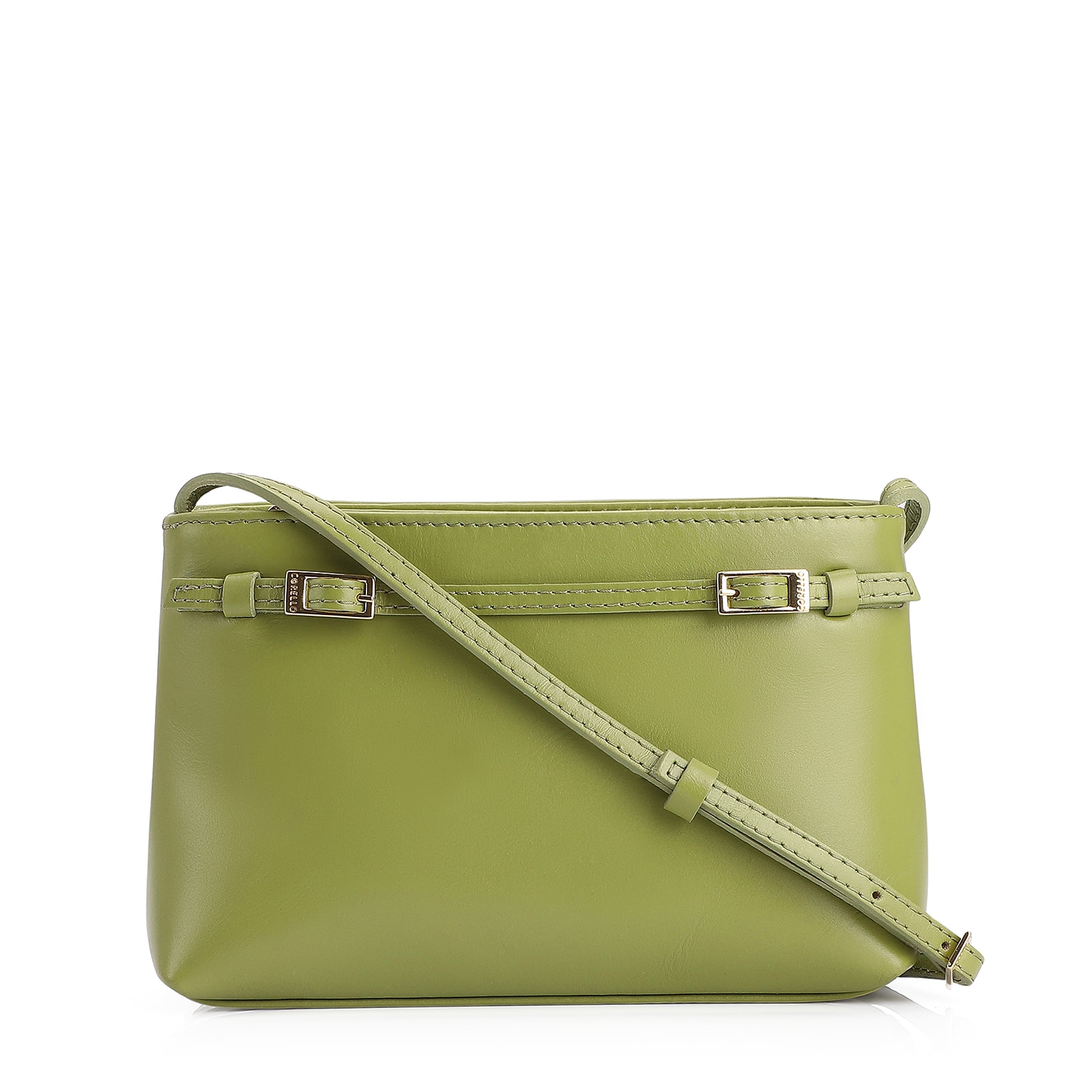 Bolsa Transversal Couro Verde