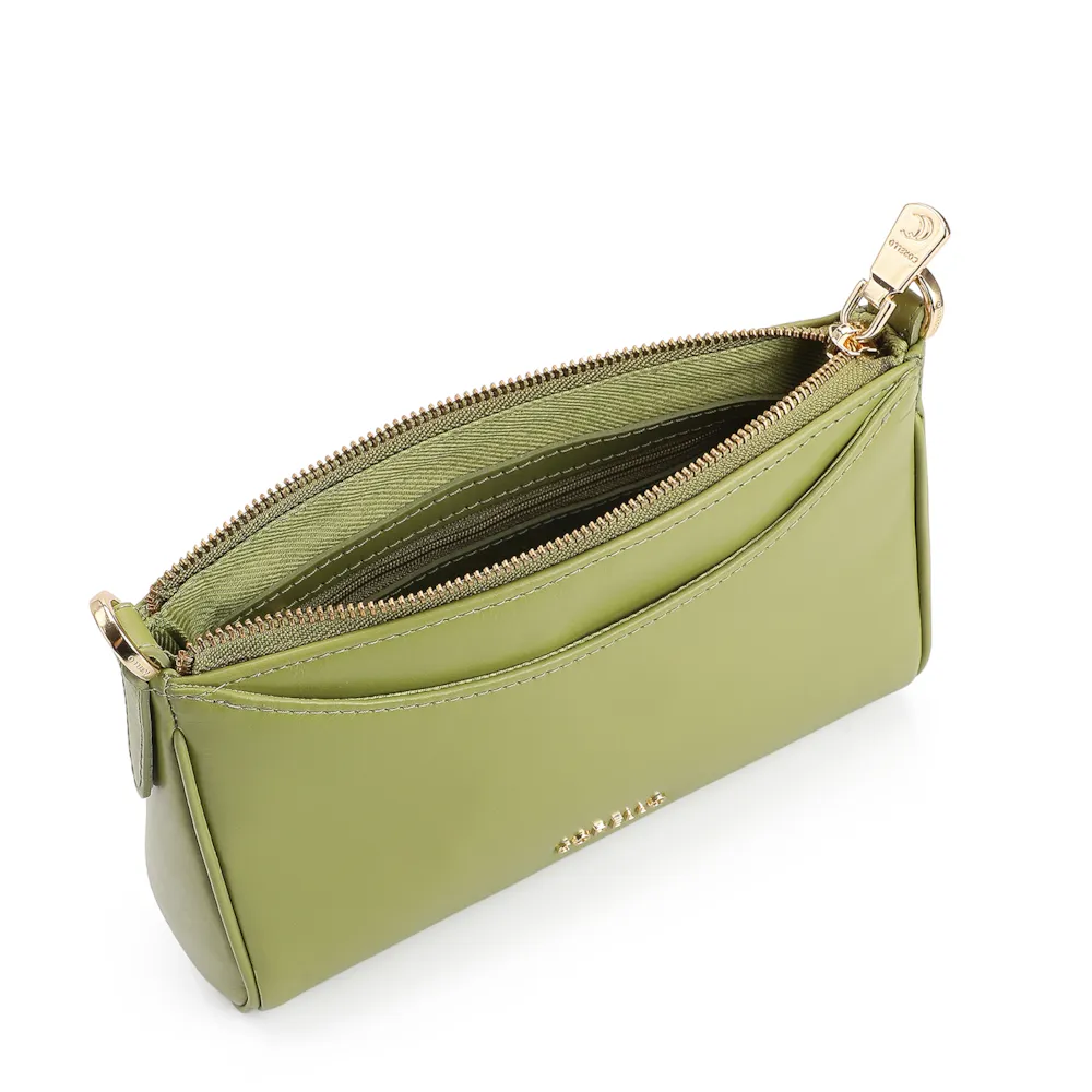 Bolsa Transversal Couro Verde - imagem 4