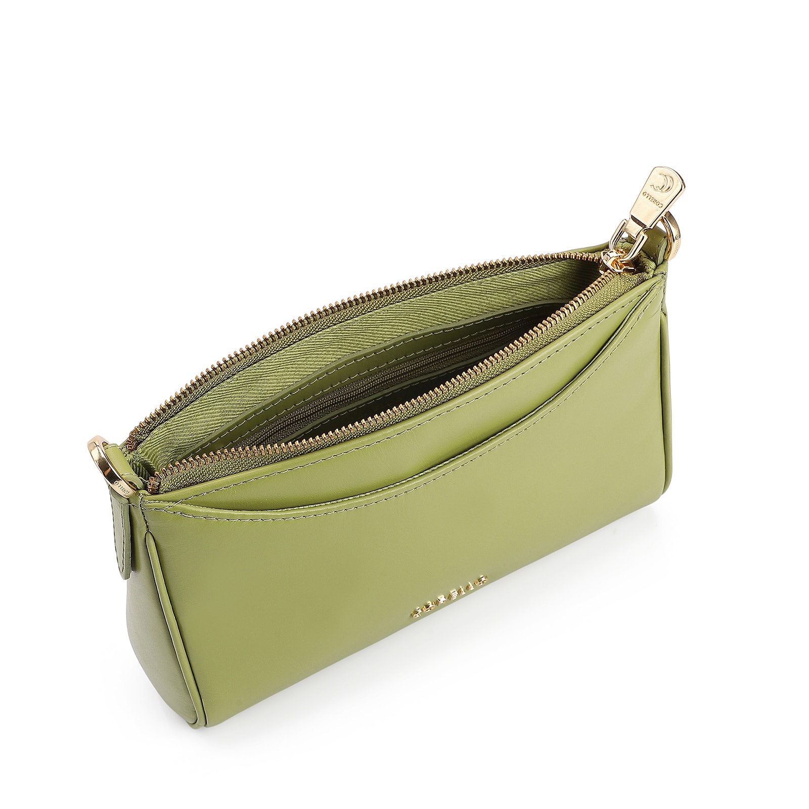 Bolsa Transversal Couro Verde