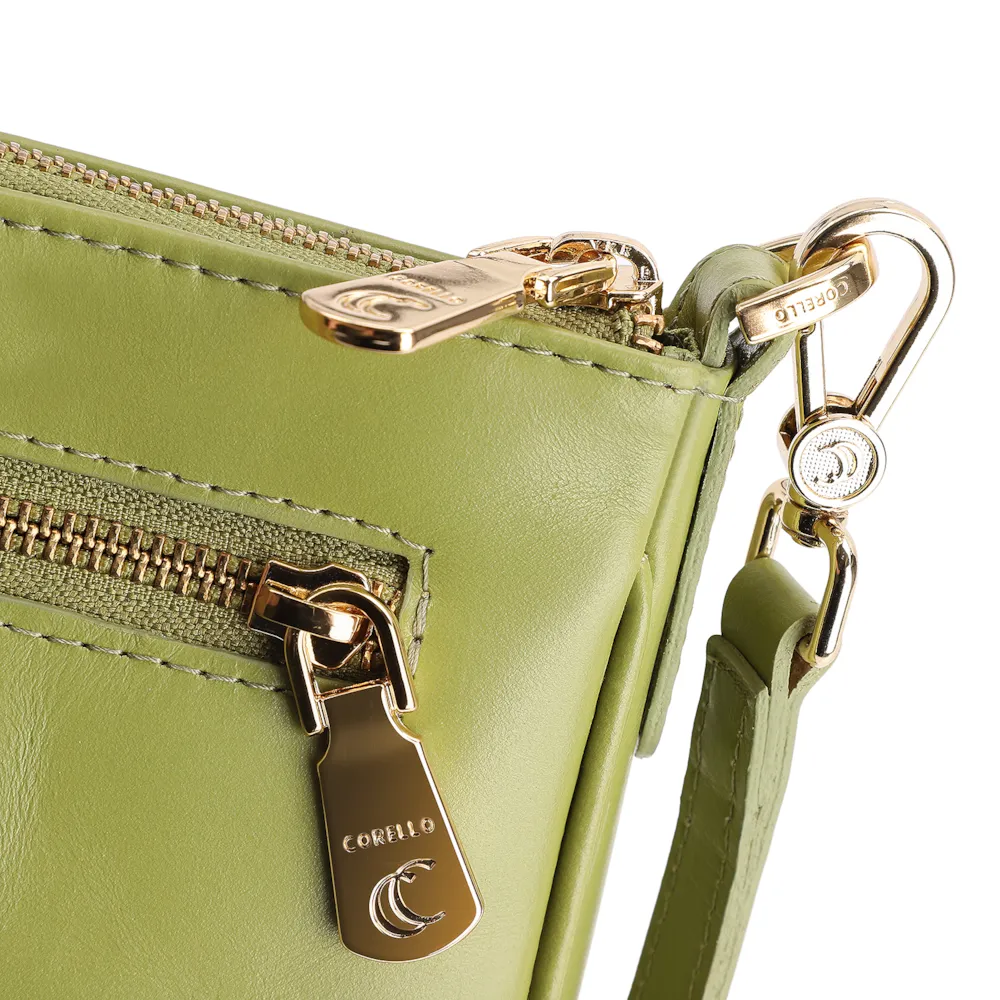Bolsa Transversal Couro Verde - imagem 5