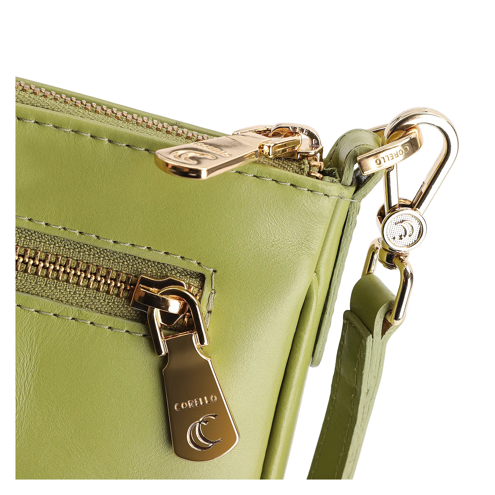 Bolsa Transversal Couro Verde