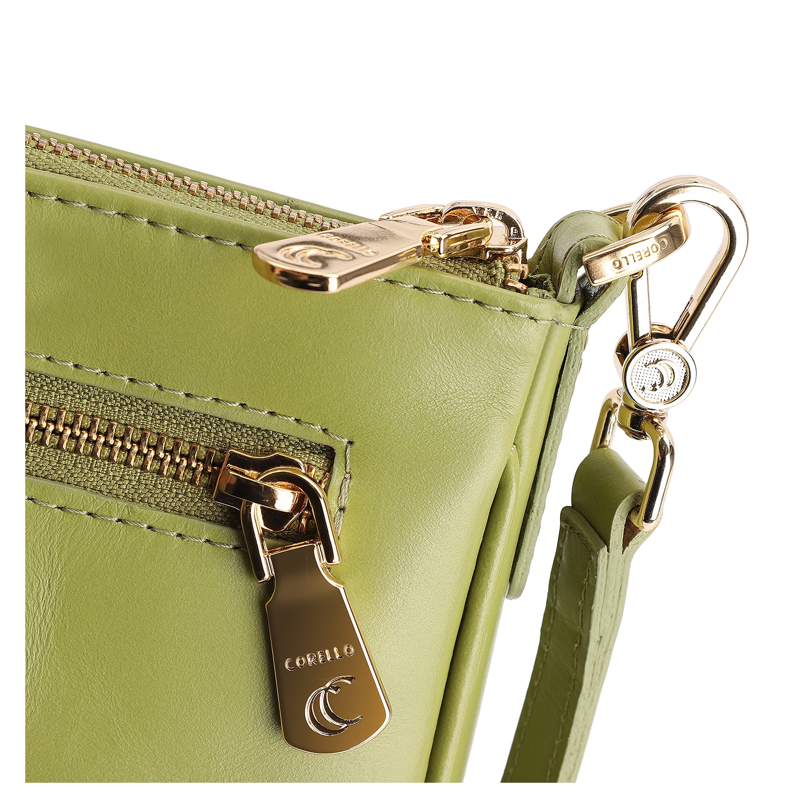 Bolsa Transversal Couro Verde