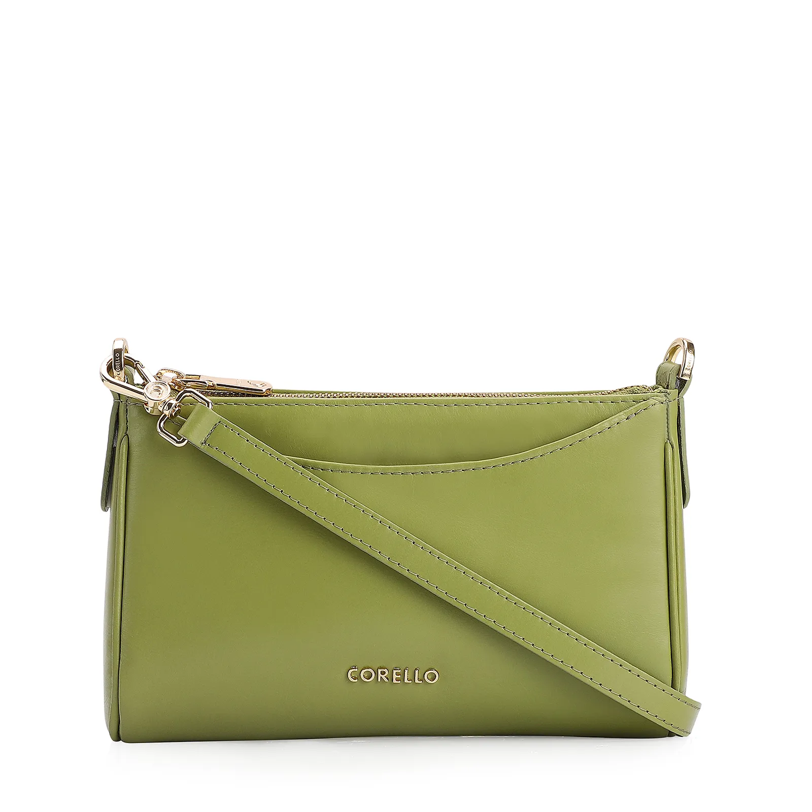 Bolsa Transversal Couro Verde