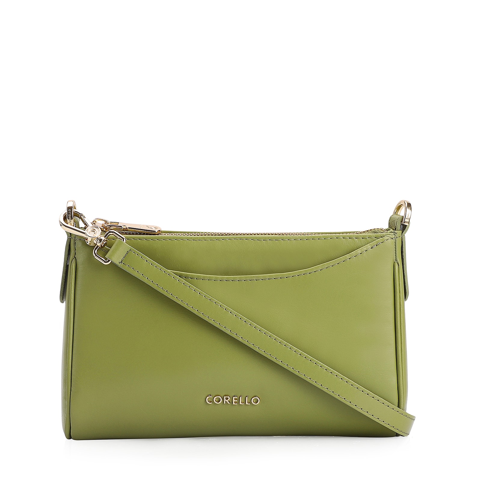 Bolsa Transversal Couro Verde