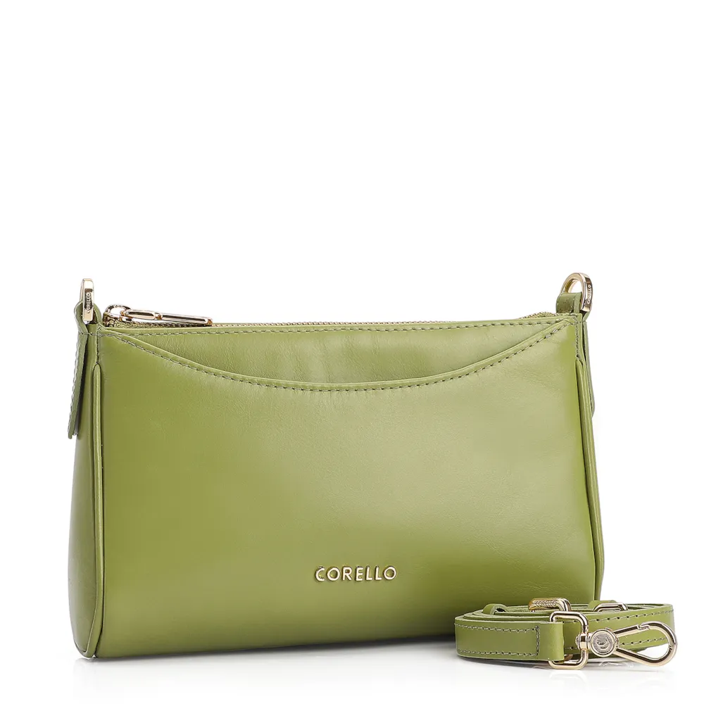 Bolsa Transversal Couro Verde - imagem 2