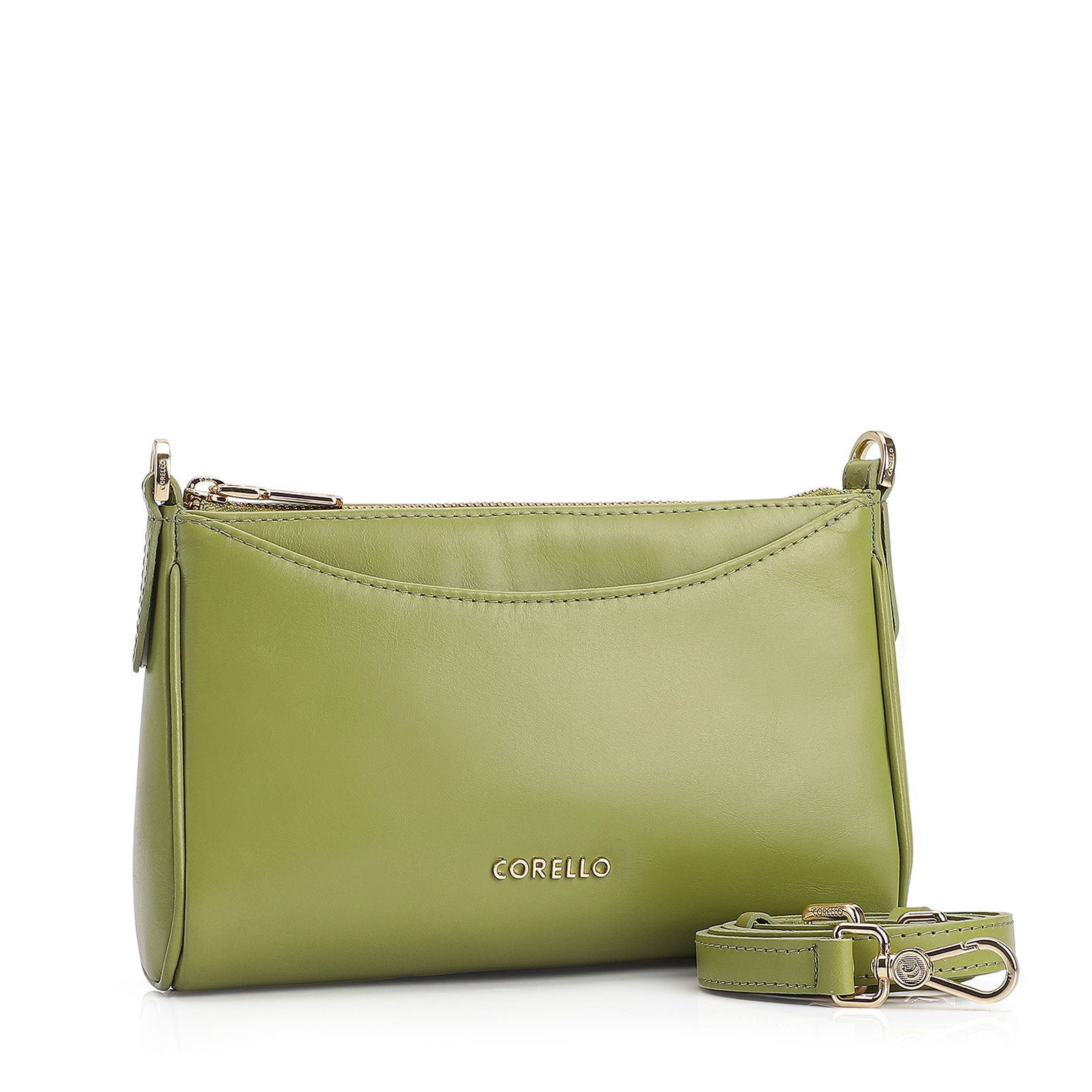 Bolsa Transversal Couro Verde