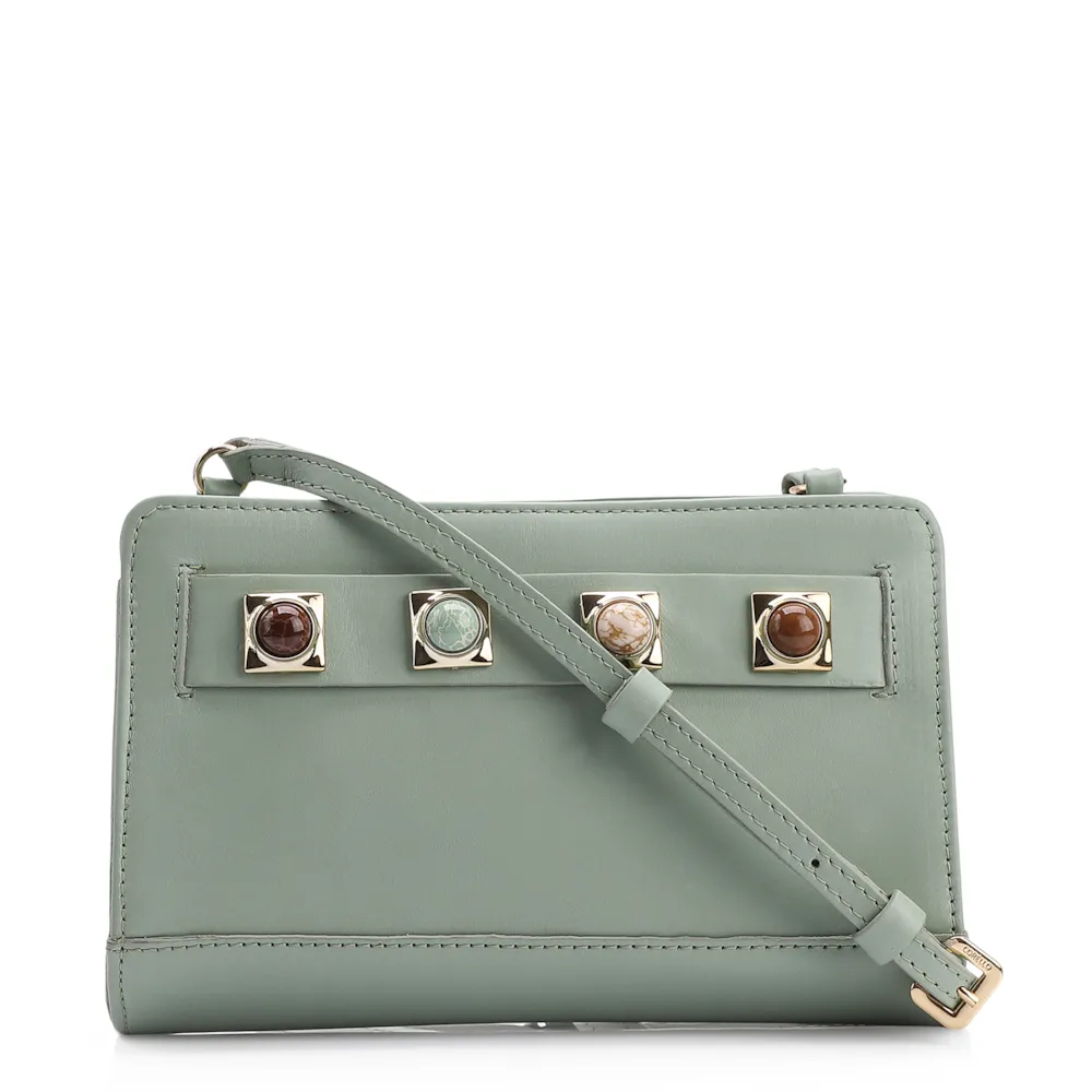 Bolsa Transversal Couro Verde