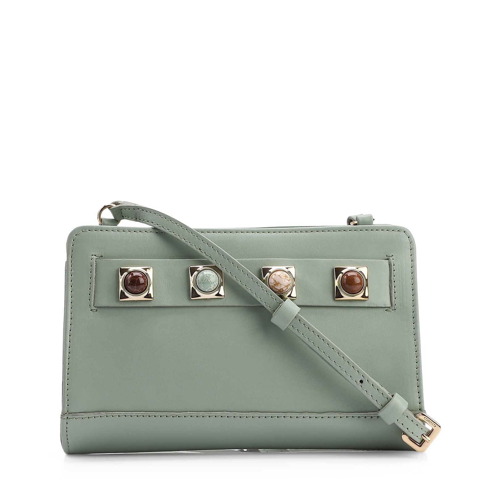 Bolsa Transversal Couro Verde