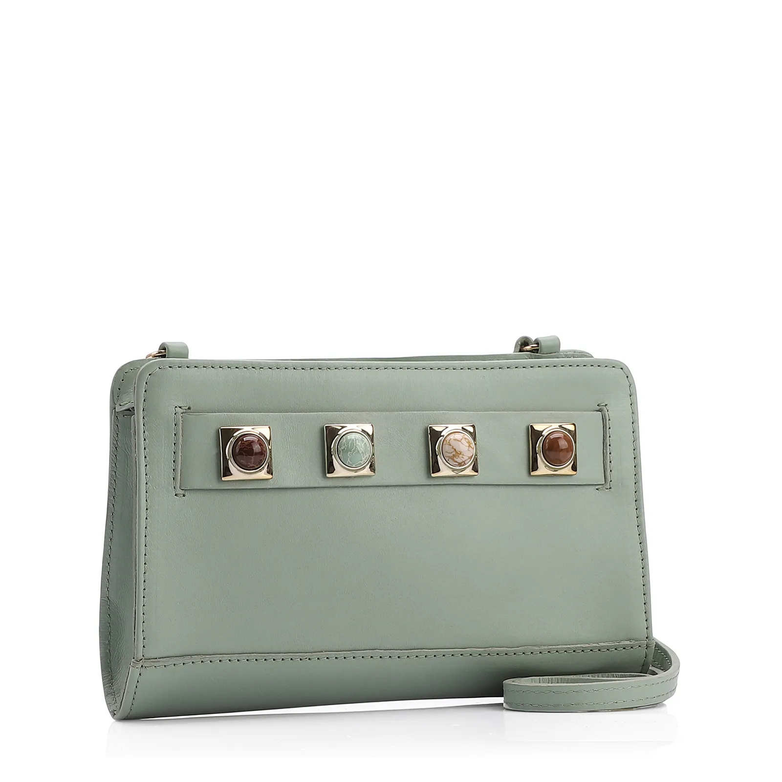 Bolsa Transversal Couro Verde