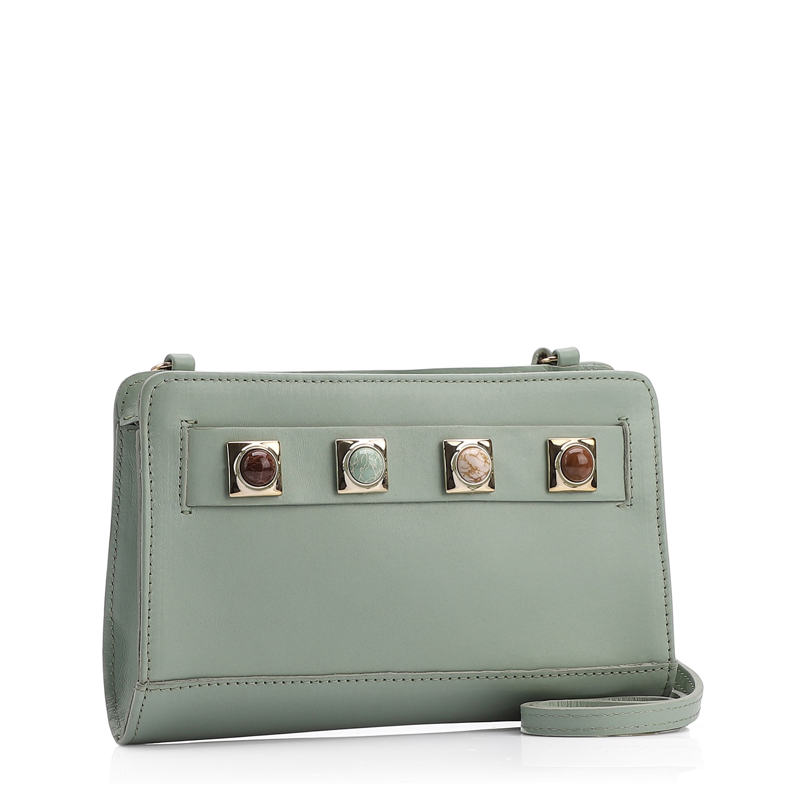 Bolsa Transversal Couro Verde