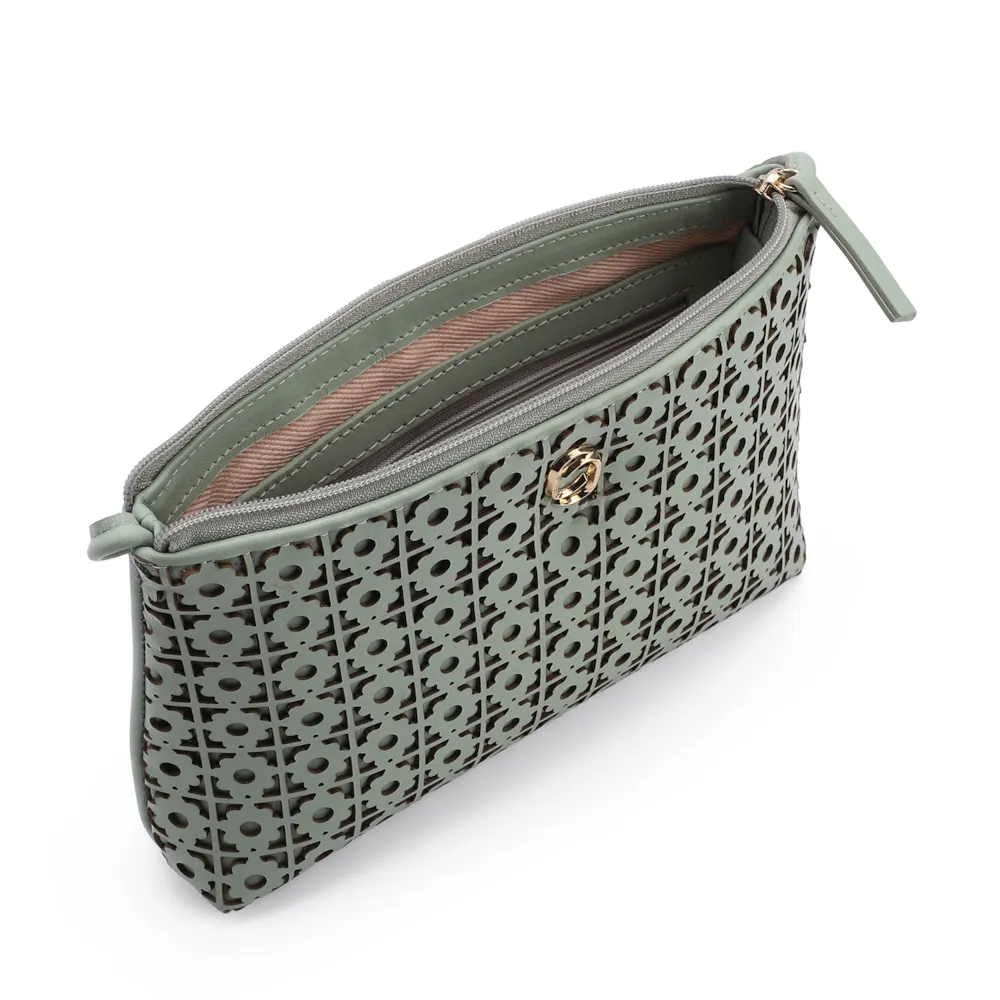 Bolsa Transversal Couro Verde - imagem 4