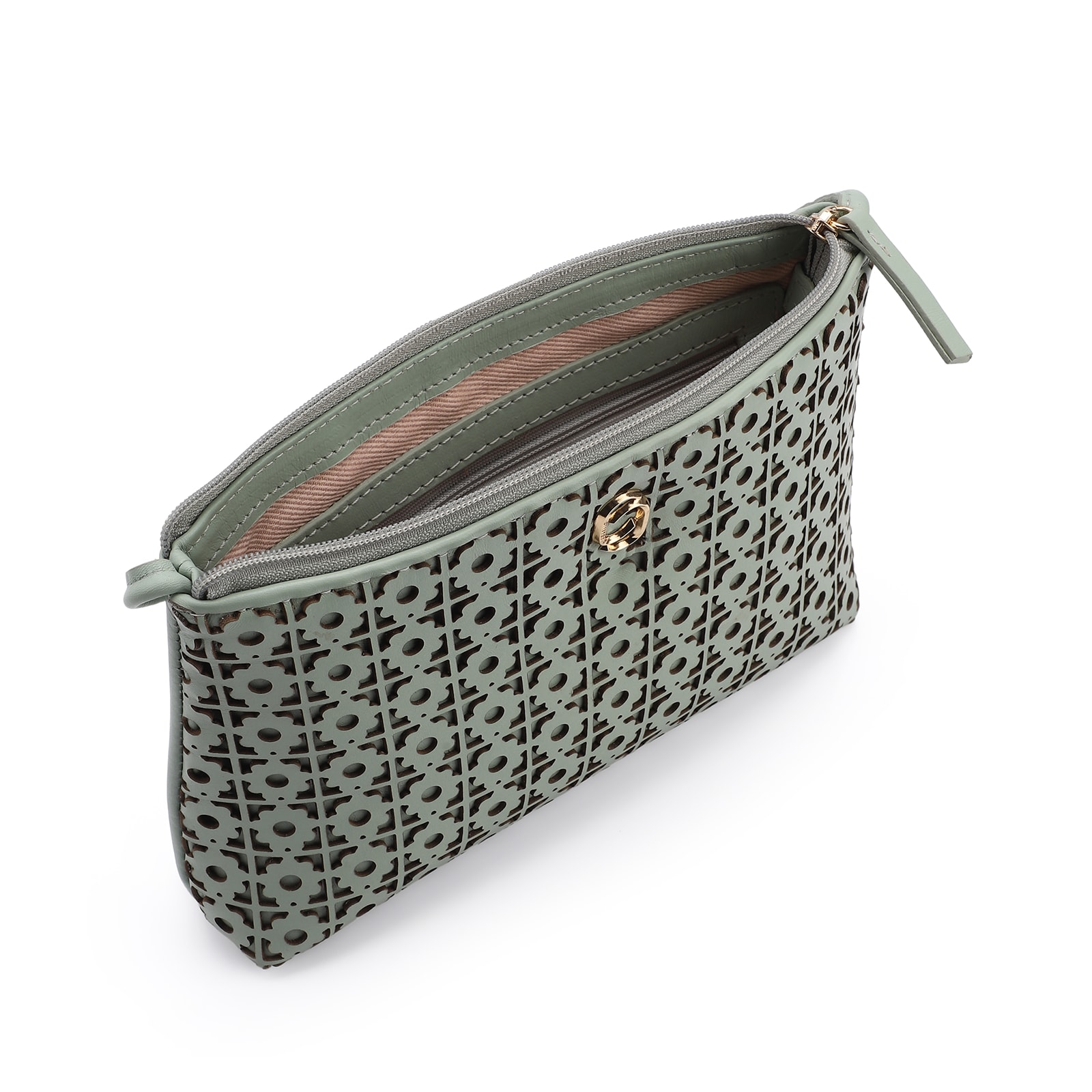 Bolsa Transversal Couro Verde