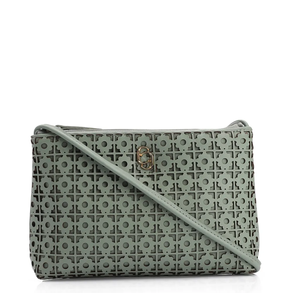 Bolsa Transversal Couro Verde