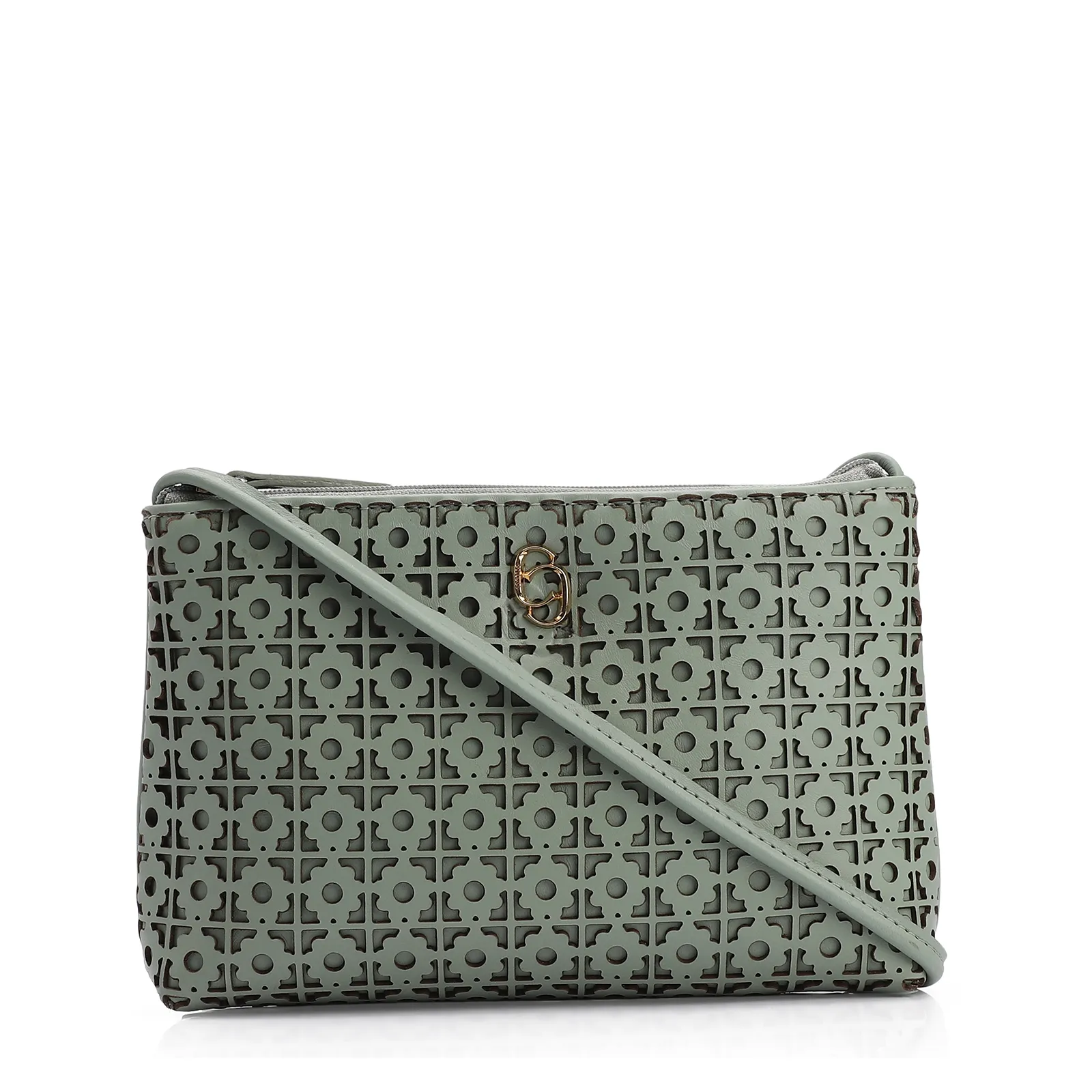 Bolsa Transversal Couro Verde