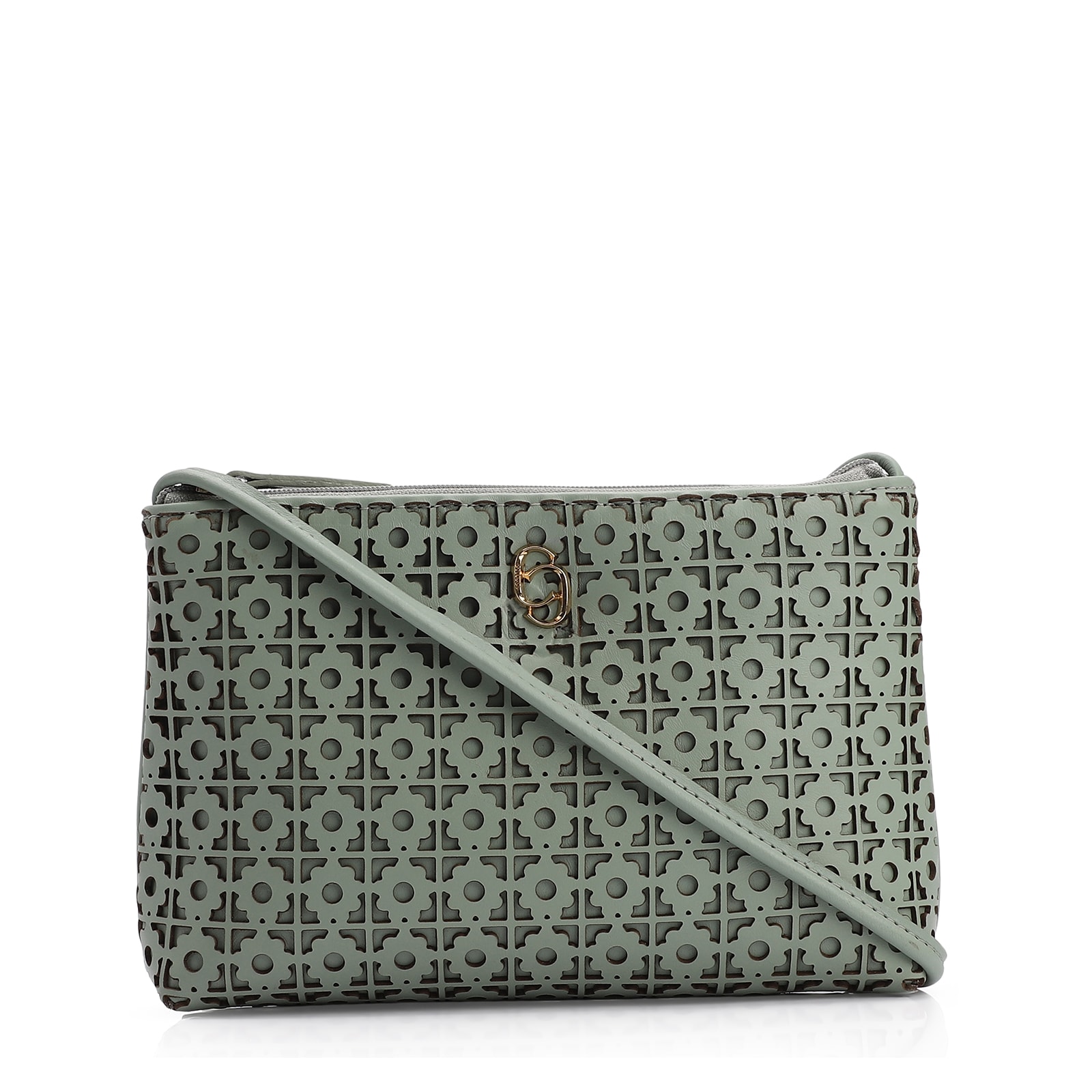 Bolsa Transversal Couro Verde