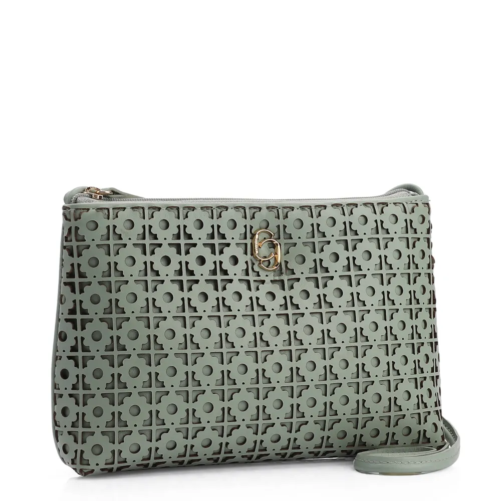 Bolsa Transversal Couro Verde - imagem 2