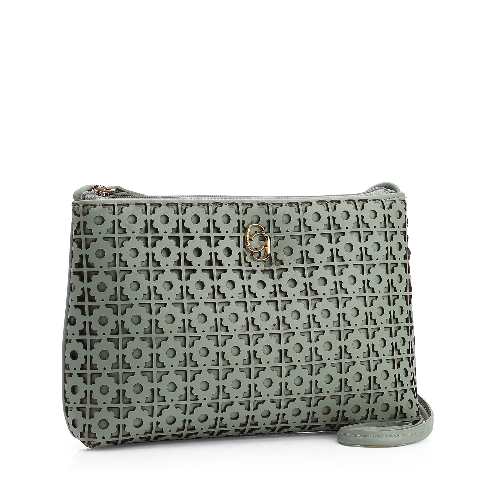 Bolsa Transversal Couro Verde