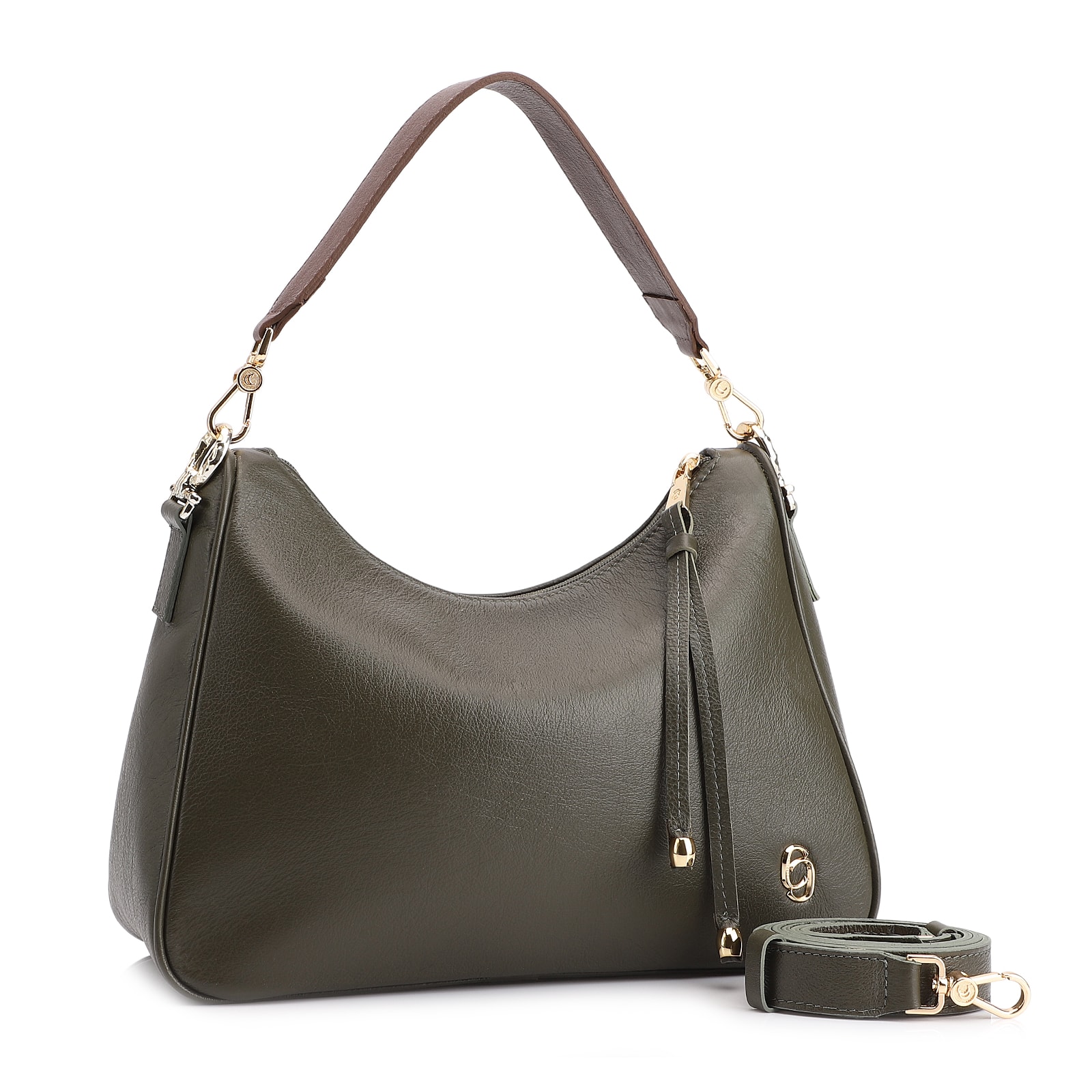 Bolsa Transversal Couro Verde