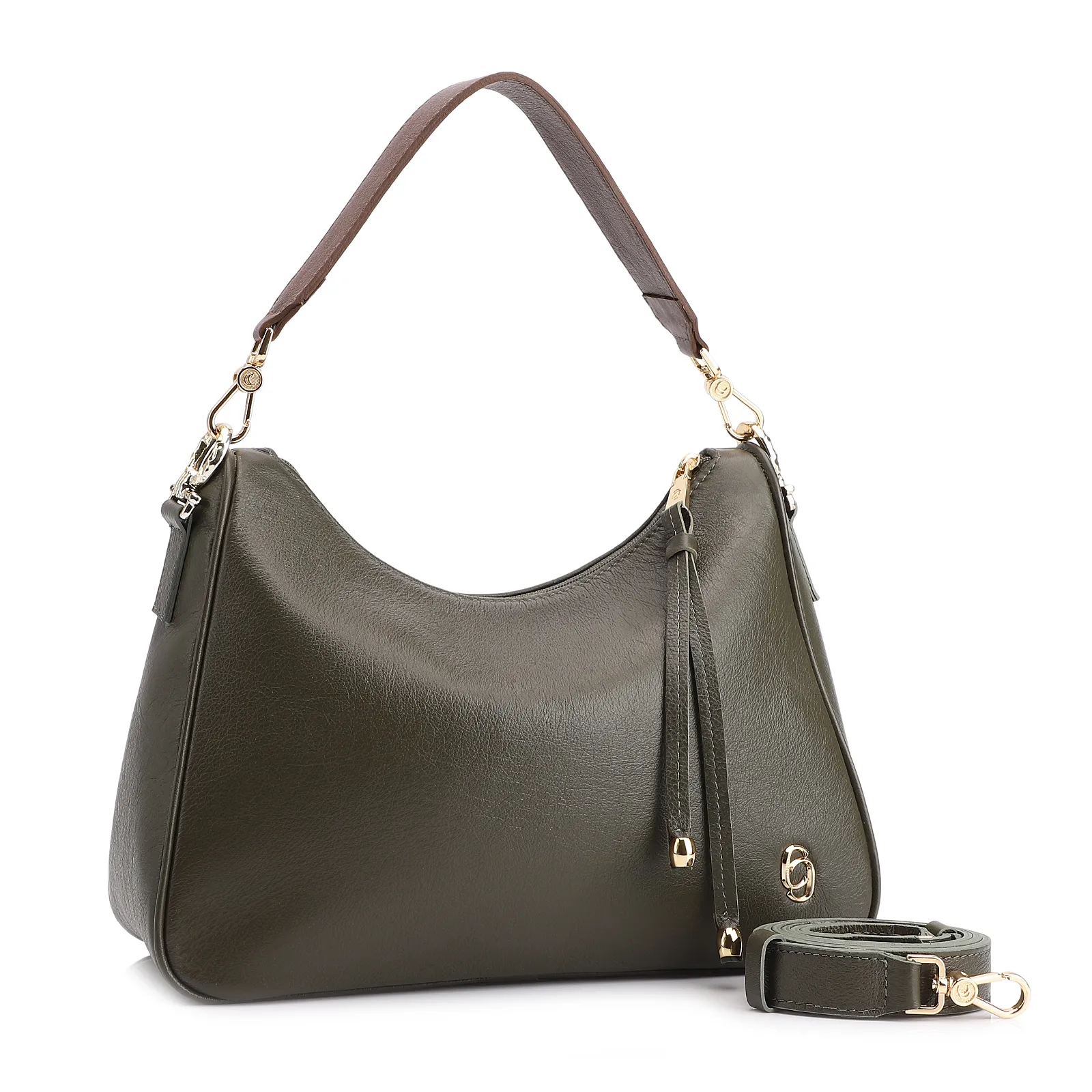 Bolsa Transversal Couro Verde