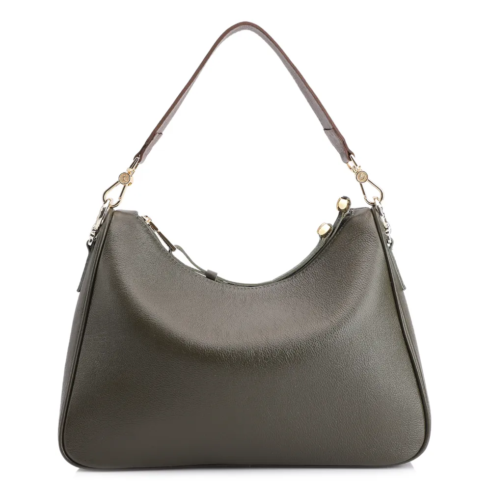 Bolsa Transversal Couro Verde - imagem 3