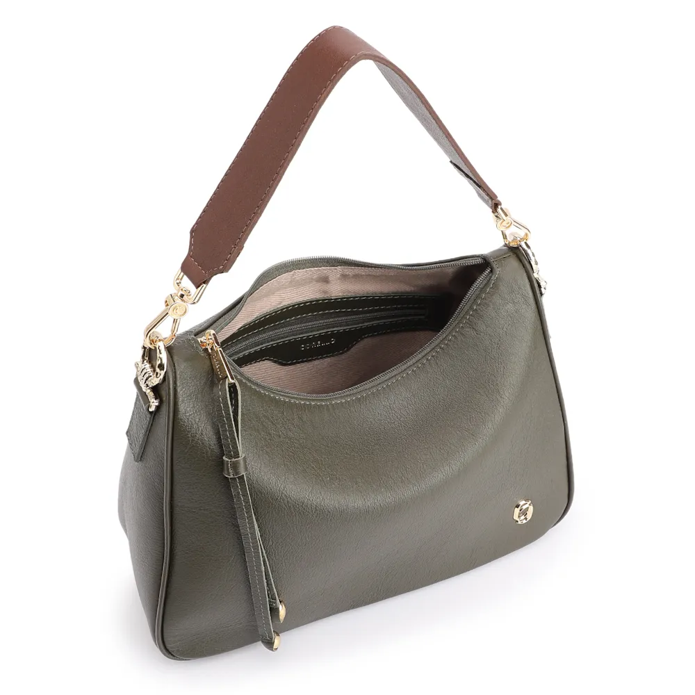 Bolsa Transversal Couro Verde - imagem 4
