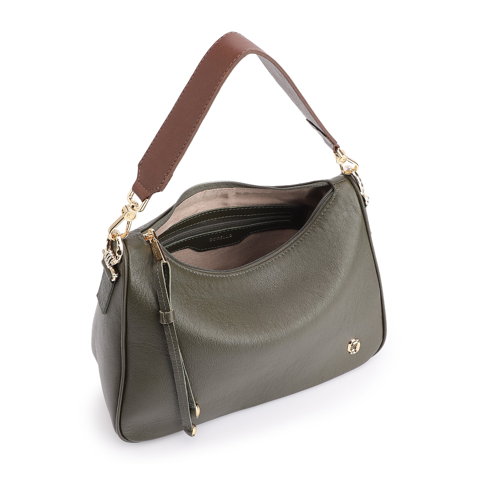 Bolsa Transversal Couro Verde
