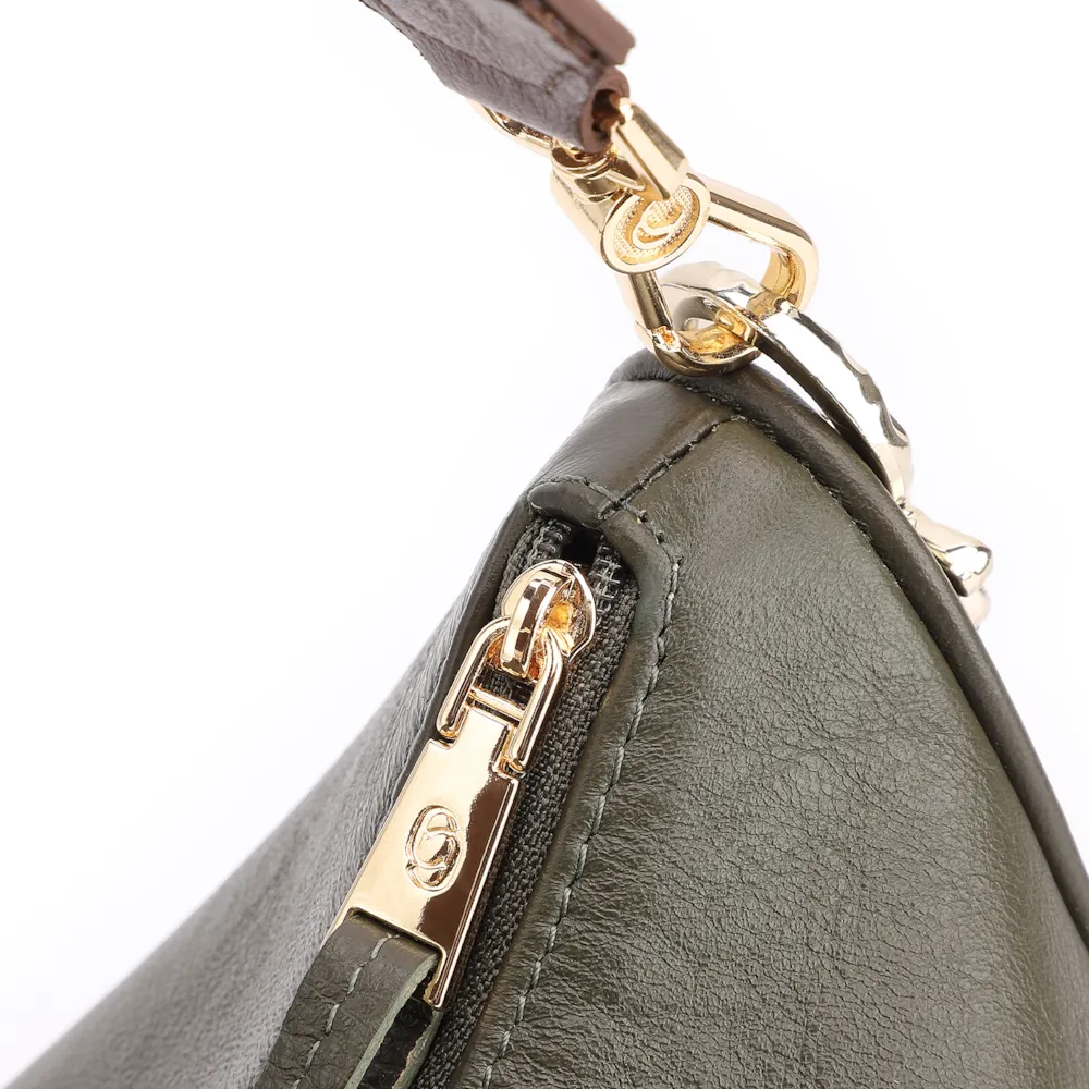 Bolsa Transversal Couro Verde - imagem 5