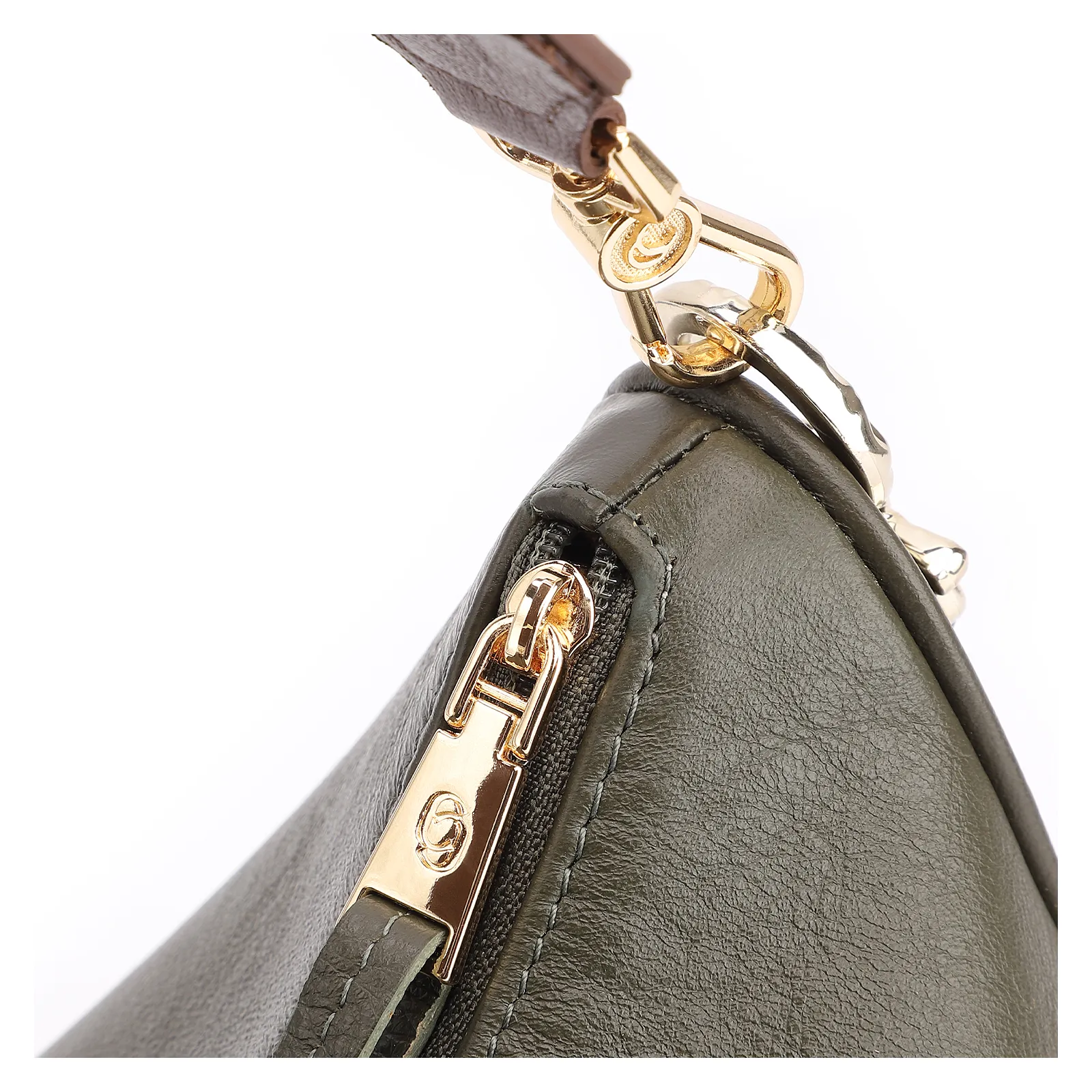 Bolsa Transversal Couro Verde