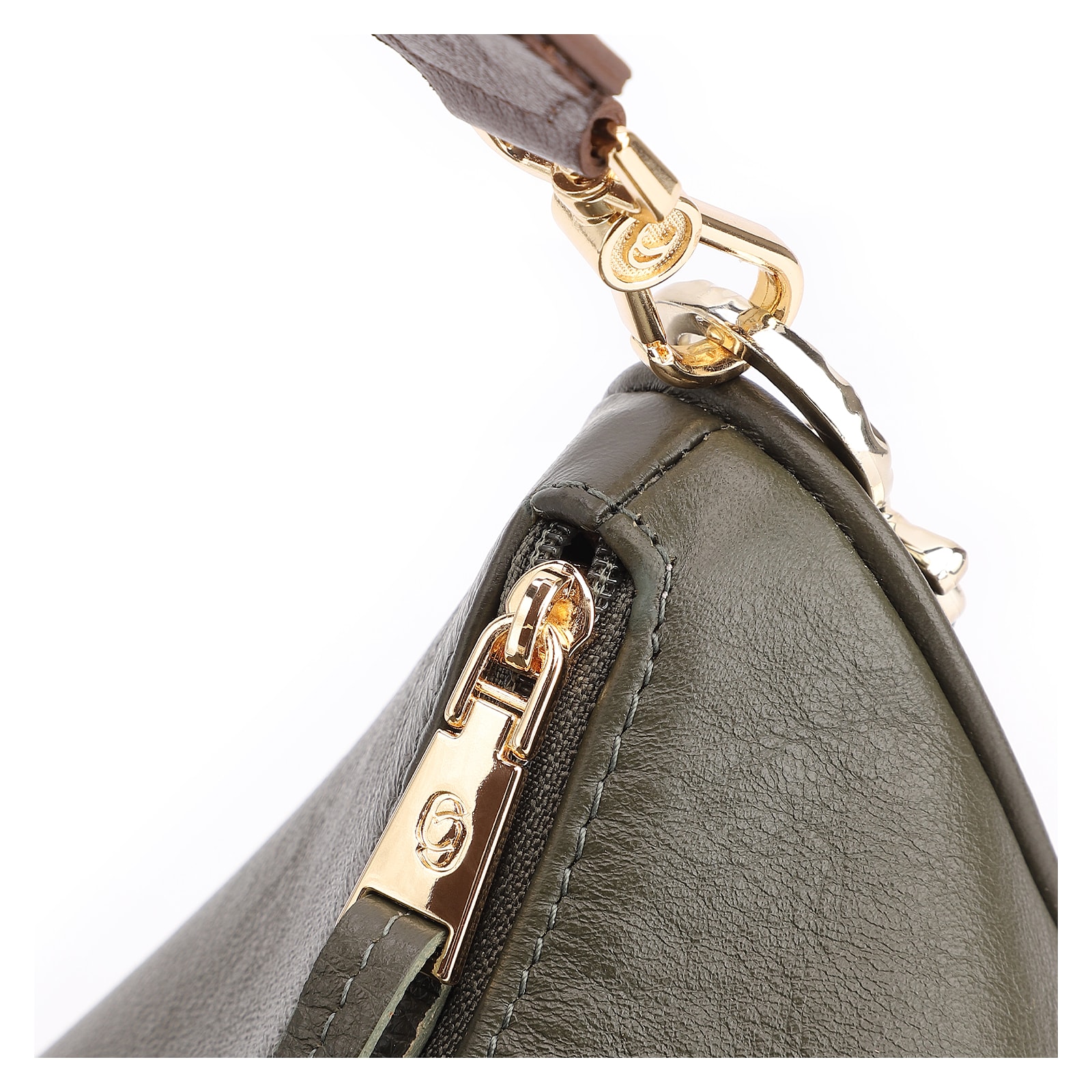 Bolsa Transversal Couro Verde