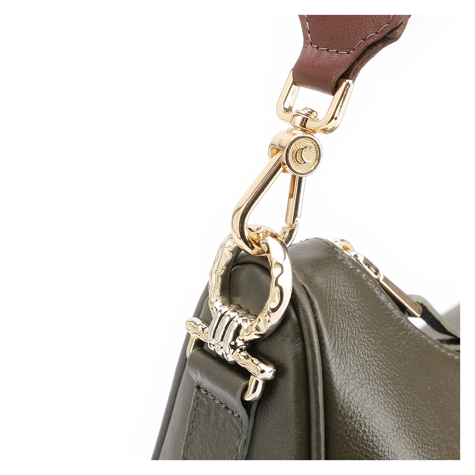 Bolsa Transversal Couro Verde