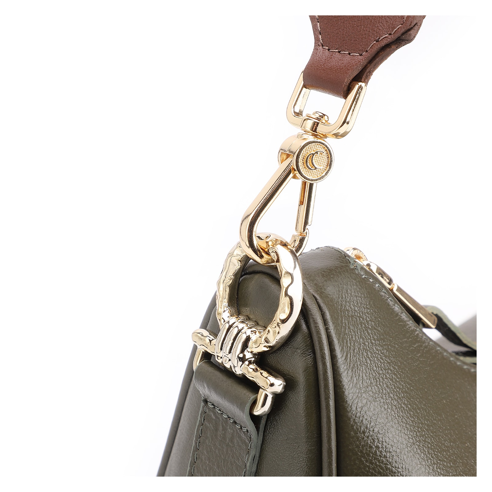 Bolsa Transversal Couro Verde