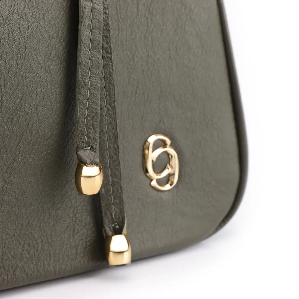 Bolsa Transversal Couro Verde - imagem 8