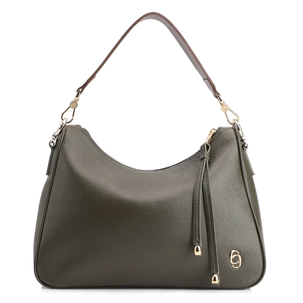 Bolsa Transversal Couro Verde