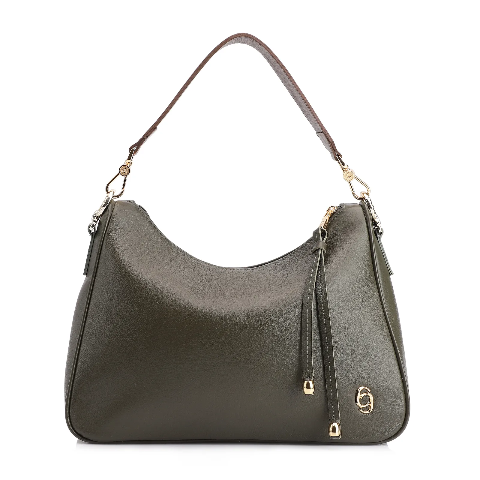 Bolsa Transversal Couro Verde
