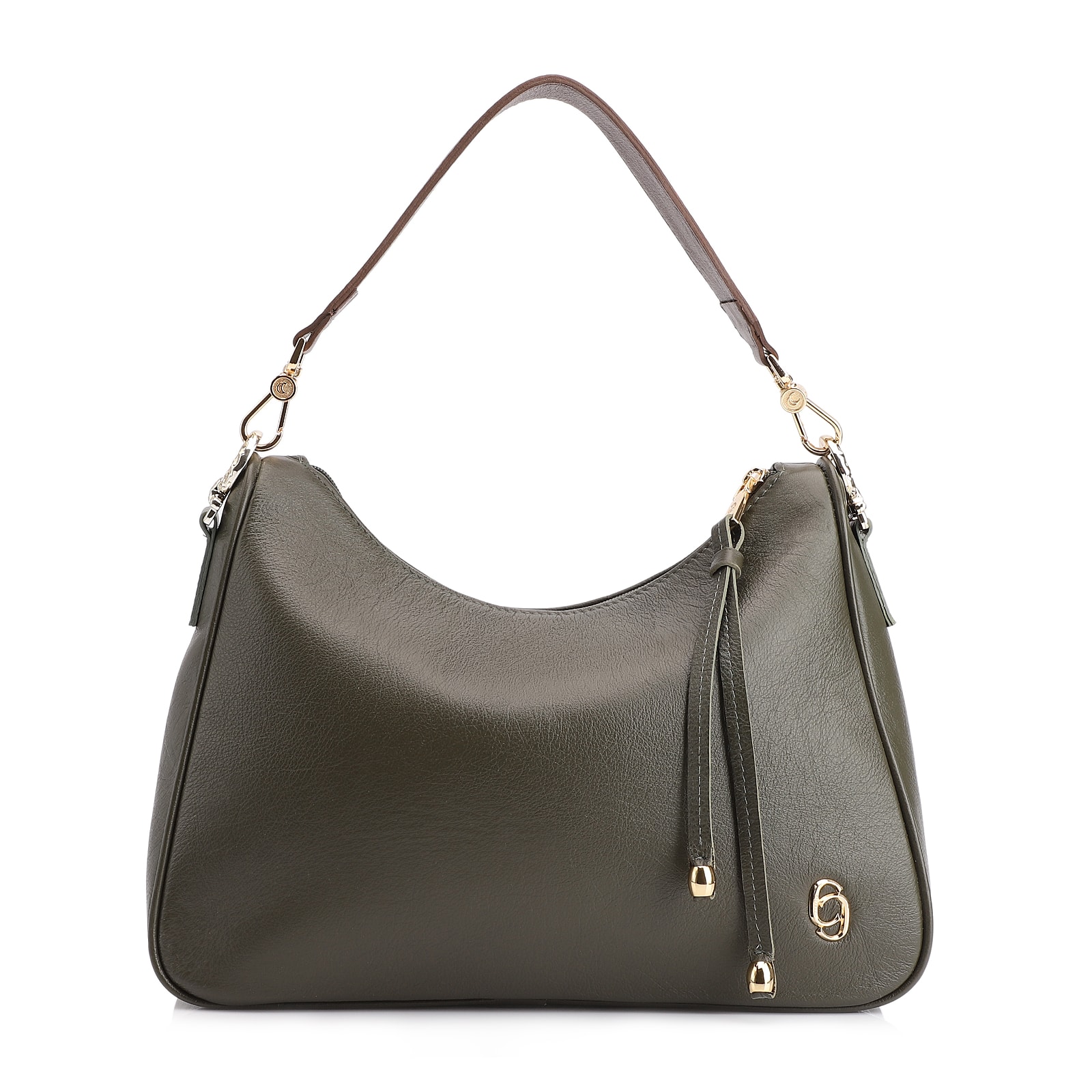 Bolsa Transversal Couro Verde