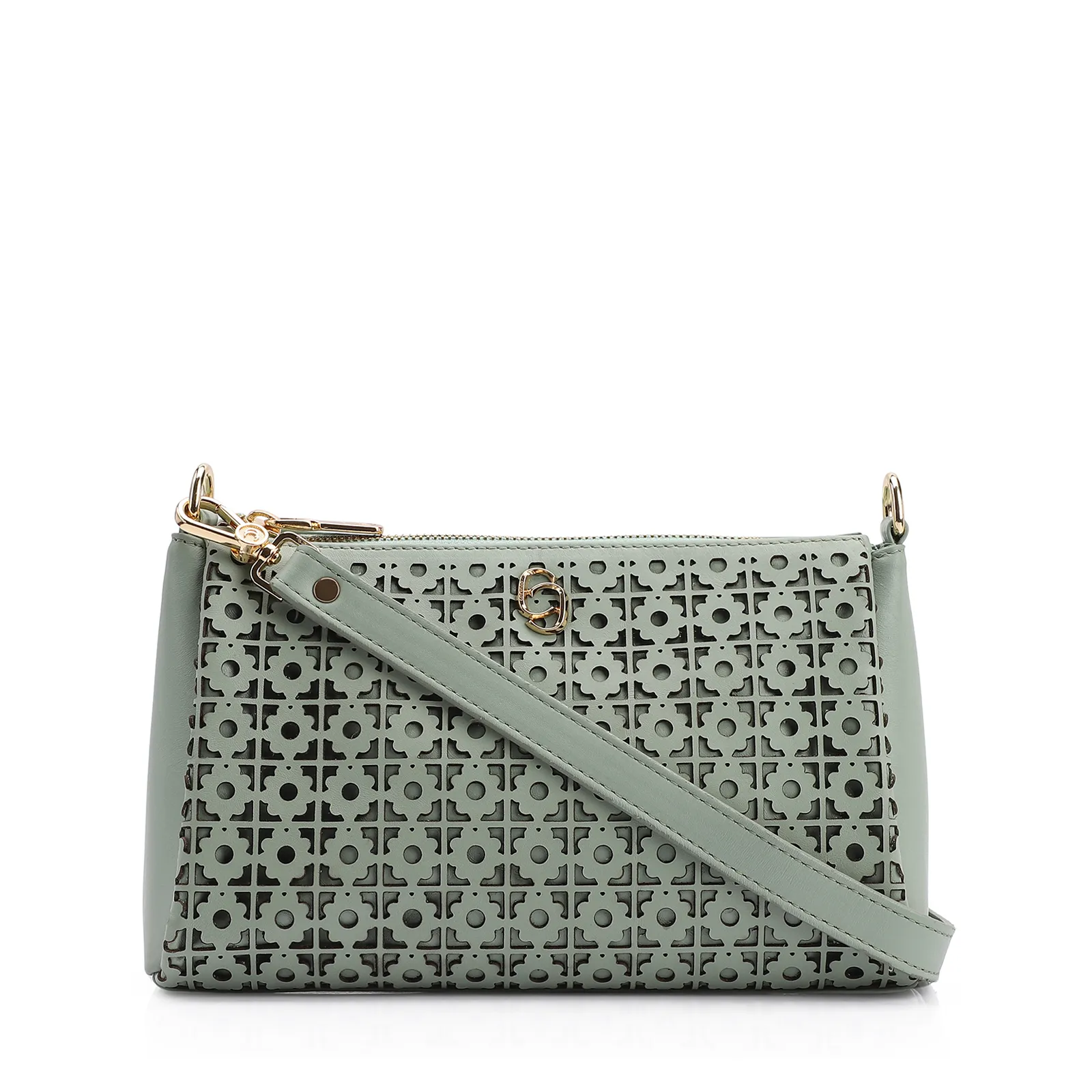Bolsa Transversal Couro Verde