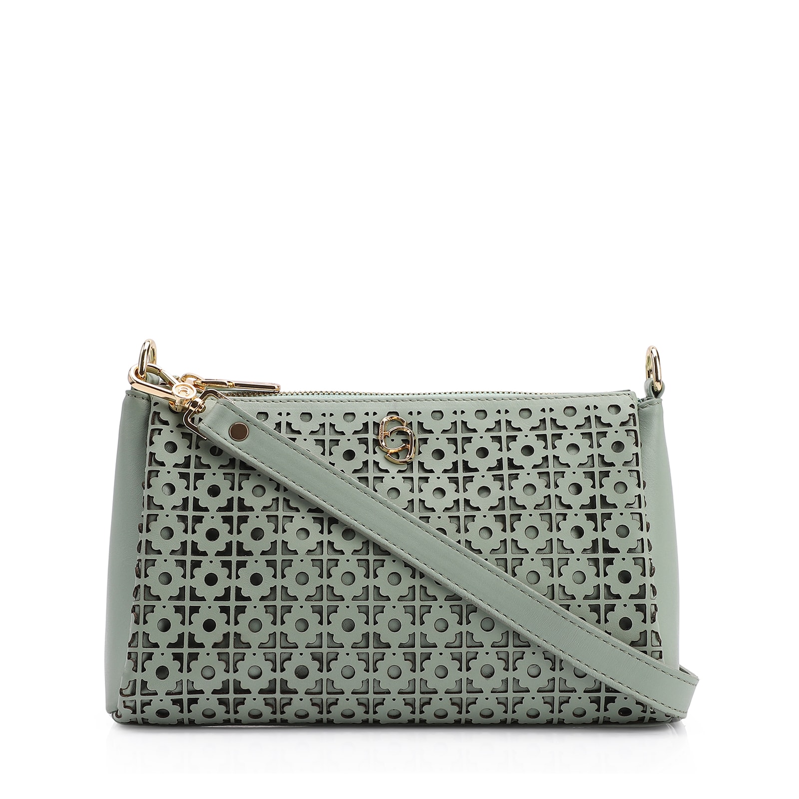 Bolsa Transversal Couro Verde