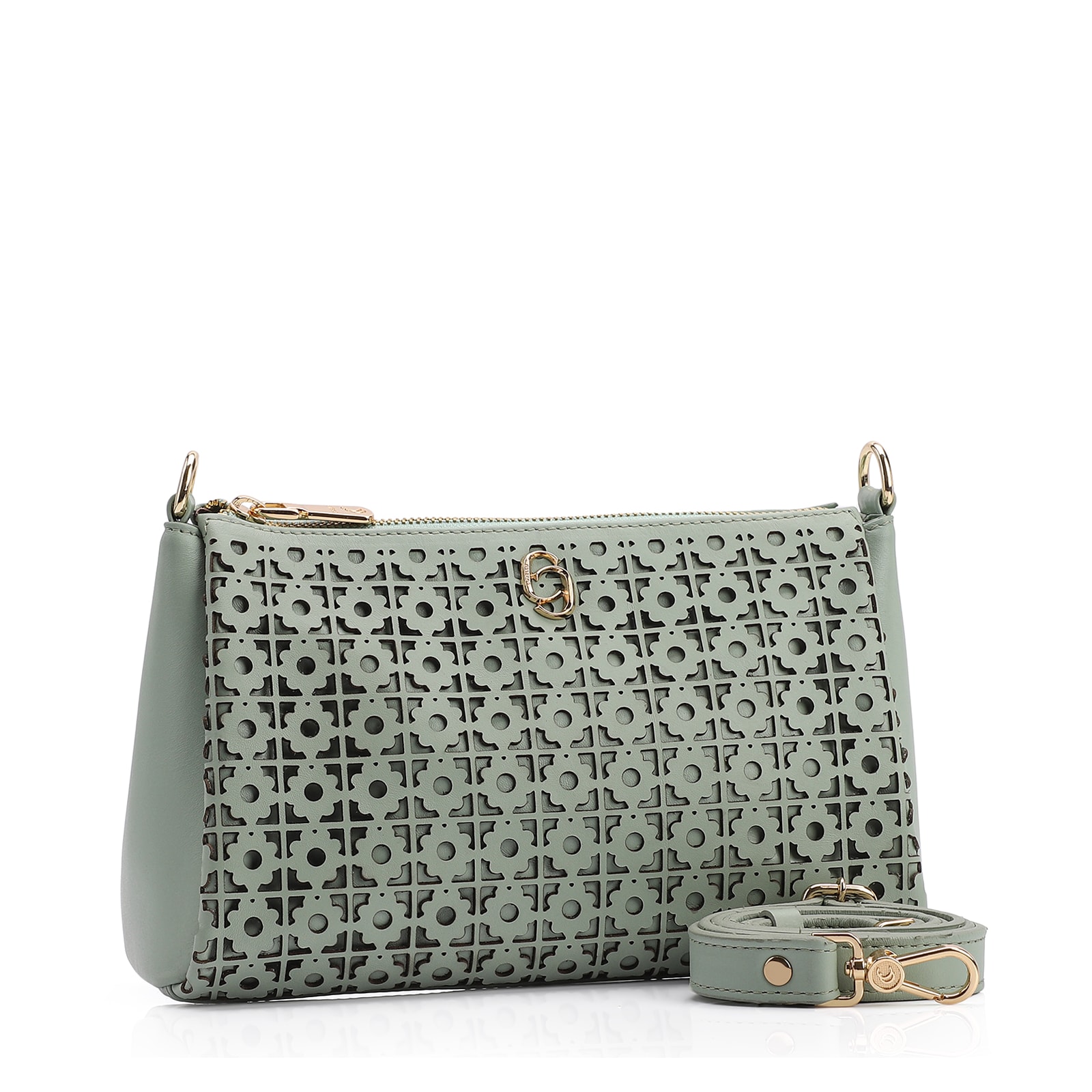 Bolsa Transversal Couro Verde