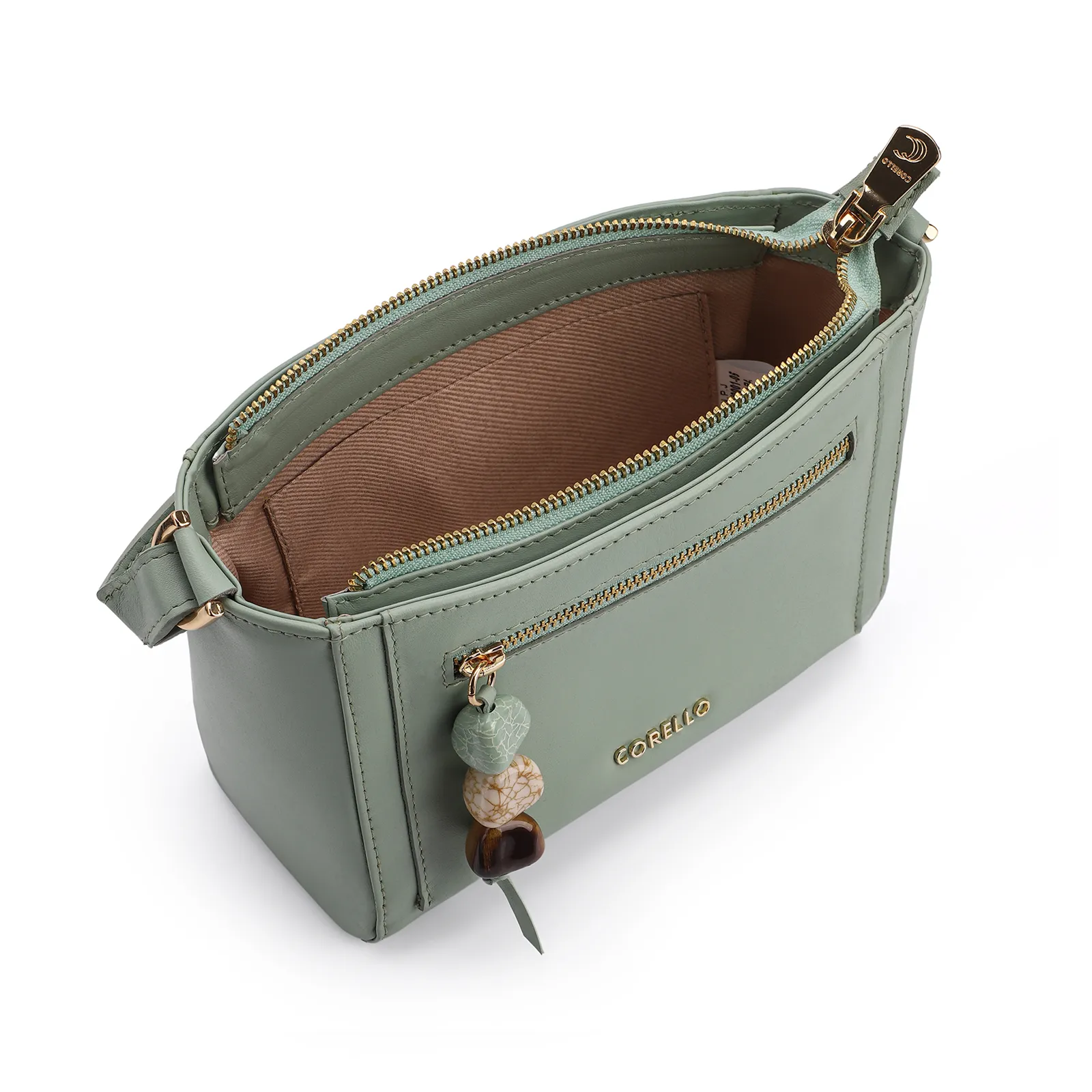 Bolsa Transversal Couro Verde