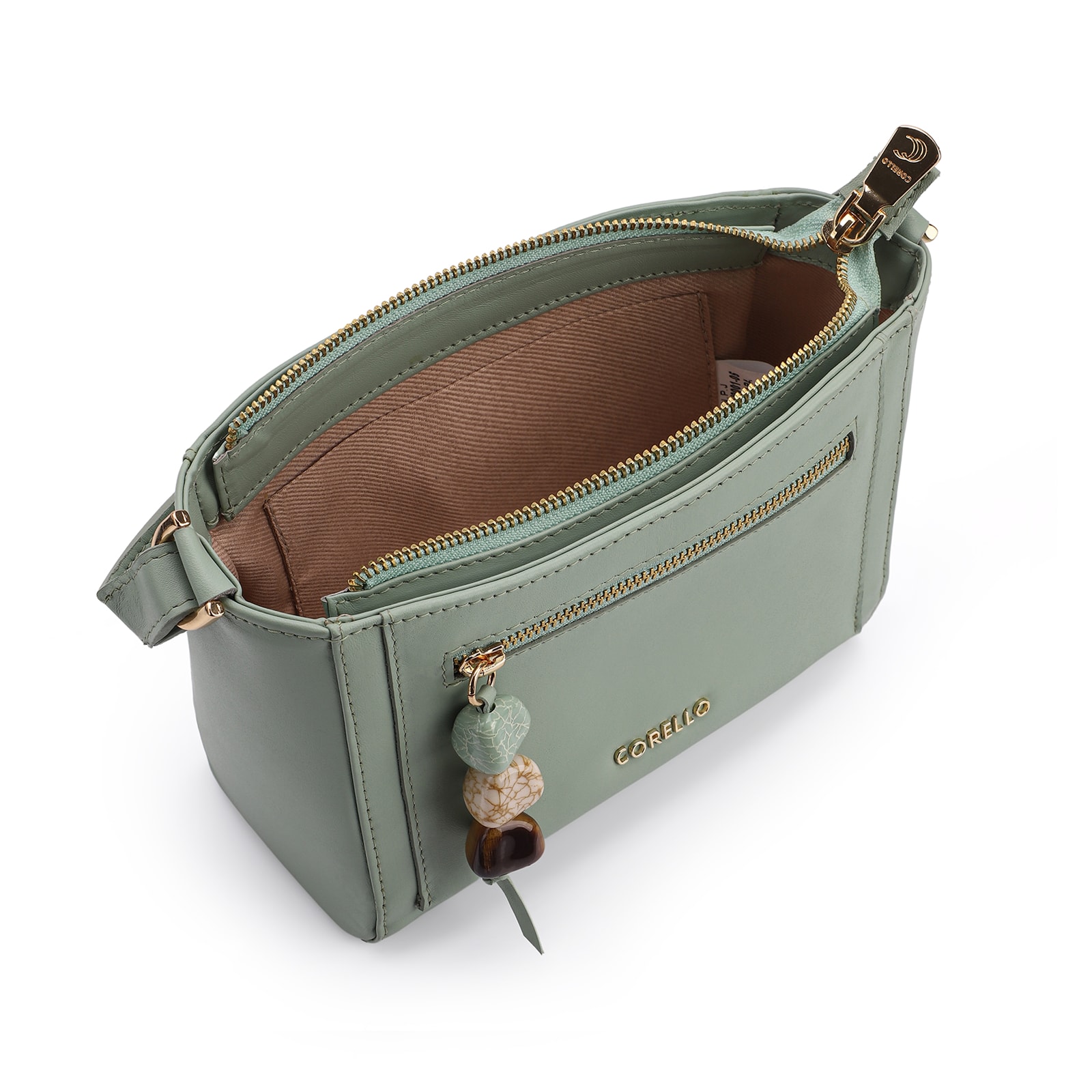 Bolsa Transversal Couro Verde