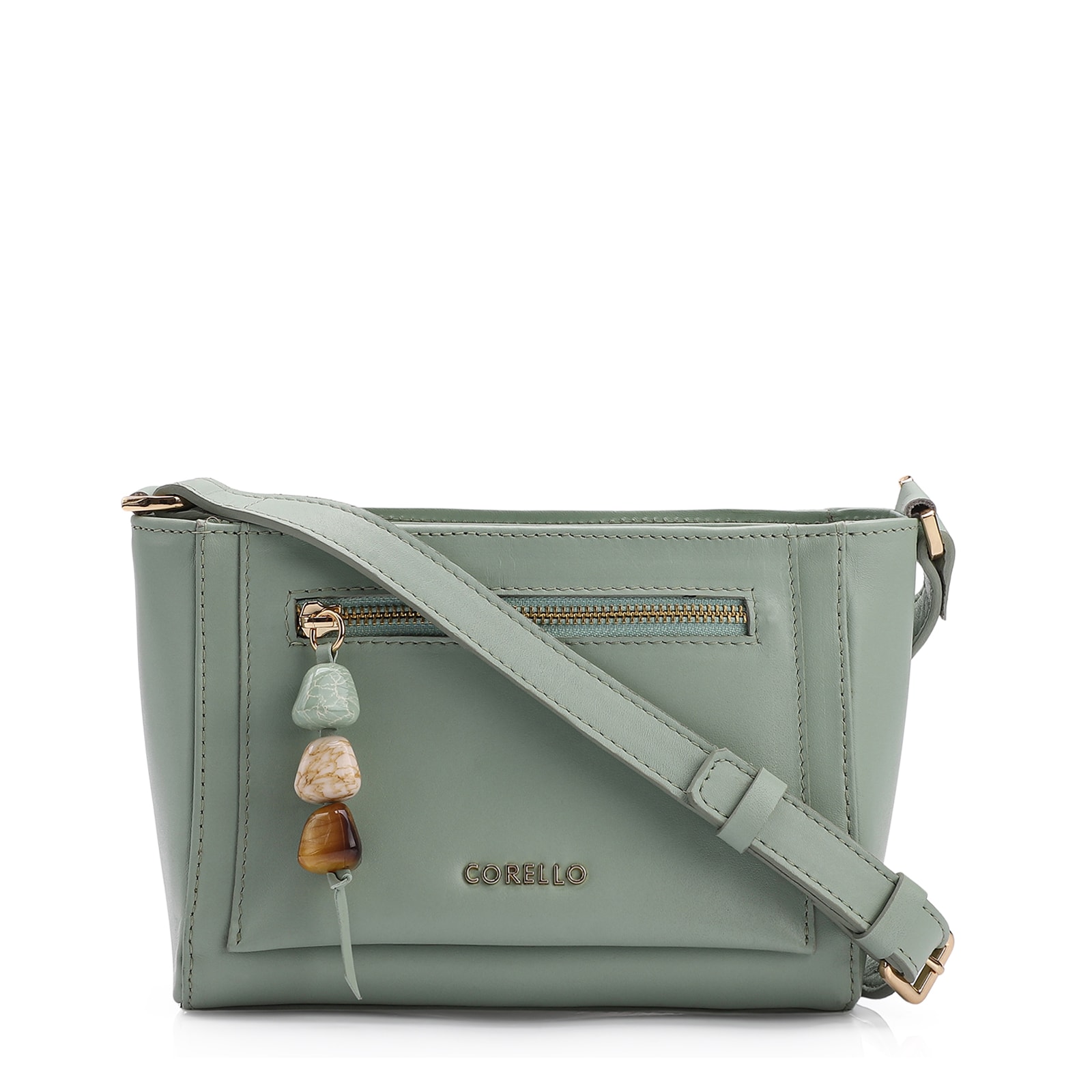 Bolsa Transversal Couro Verde