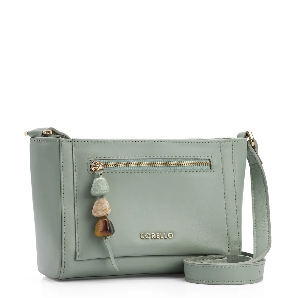Bolsa Transversal Couro Verde - imagem 2