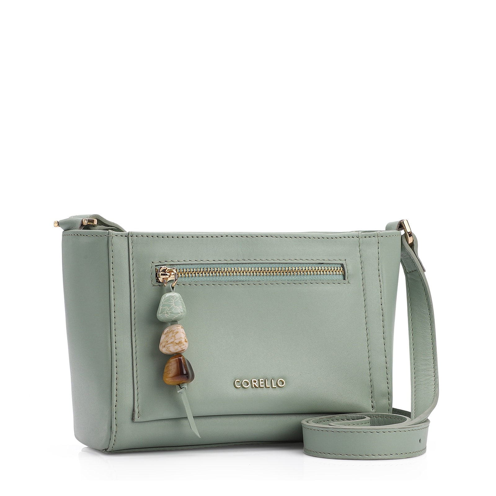 Bolsa Transversal Couro Verde