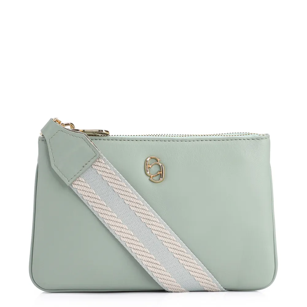 Bolsa Transversal Couro Verde
